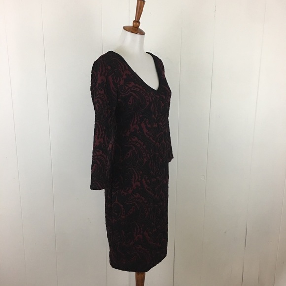 Tracy Reese Plenty V-Neck 3/4 Sleeve Sheath Dress - Picture 4 of 7